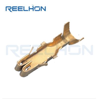 China Reelhon Brass Terminal In Waterproof Coil Wire Connector Automotive Brass Terminal To Wire Contact Terminal Block Factory BX2201-2 for sale