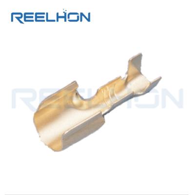 China Bulk connector brass auto terminal the wire to wire contact terminal coil waterproof terminal in brass factory Reelhon RH221-5.7A for sale