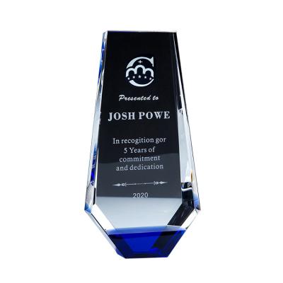 China 3d laser crystal trophy and color crystal award for Business Gift for sale