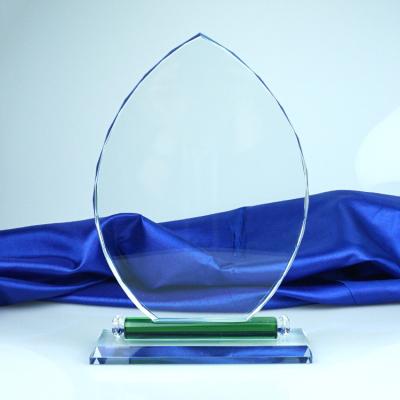 China sublimation blank crystal trophy glass awards plaque for sale