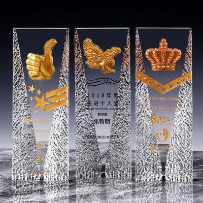 China Wholesale souvenir crystal eagle / crown trophy Awards for sale