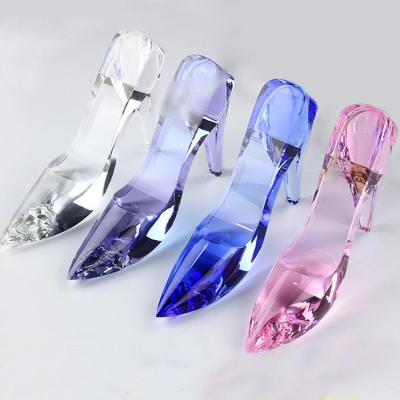 中国 Elegant Crystal princess High-heel Shoes Crafts as Gift for wedding 販売のため