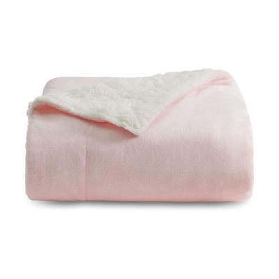 China PORTABLE Custom Blanket Double Layer Blanket With Flannel And Sherpa For Winter for sale