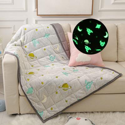 China Anti-pilling Worry Customized Color Size Hot Selling Sensory Heavy Children Weighted Blanket for sale