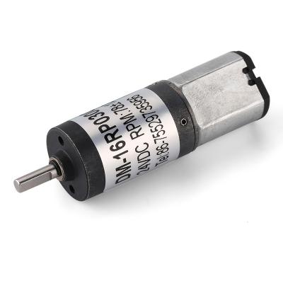 China DM-16RP030 16mm Small Metal 24v 12v Speed ​​OEM 10000rpm Gear Motor Retarder DC Planetary Gear Motor Electric Gearbox for sale