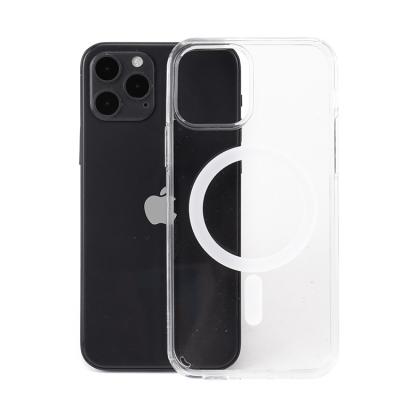 China High Quality Crystal Transparent Camera Protection Acrylic Safe Clear Case Magnetic Cover For iPhone 11 12 13 14 pro 13 max for sale