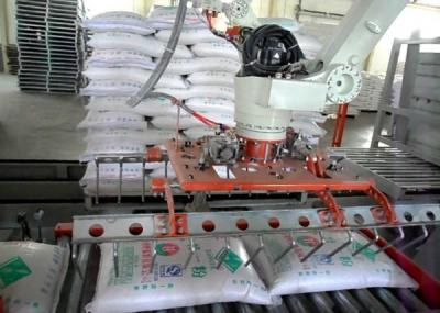 China Full Automatic Robot Palletizing System PLC Control for Cartons and Bags Low Breakage for sale