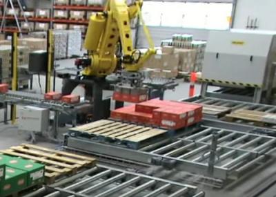 China A máquina Palletizing robótico de alta velocidade do sistema/de empilhamento com edita e diagnóstico remoto à venda