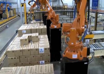 China Máquina Palletizing do sistema do robô automático, robô Palletiser com sistema de ASI à venda