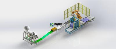 China Open van de de Zakverpakking van de Mondzak Volledig Automatisch de Machinesysteem met Palletomslag Te koop