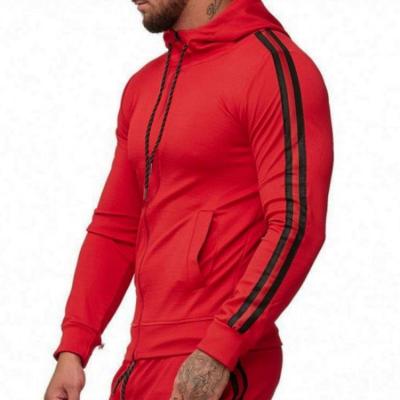 China Fashion salesman cotton tracksuit sweatsuit breathable track sweat 2 piece two jogger suit set for men for sale