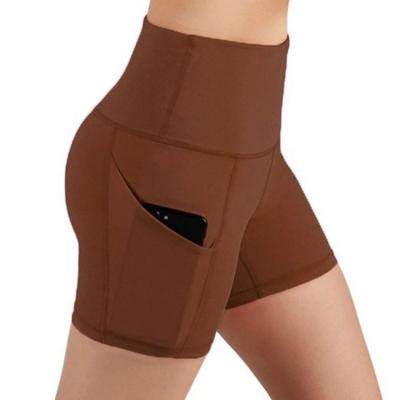 China NEW QUICK DRY Summer Women's High Waist Tights Quick Dry Sports Fitness Running Shorts With Pocket for sale