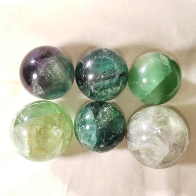 China China Wholesale Good Quality Healing Mix-color Sphere Fluorite Crystal Ball Stone For Gift for sale