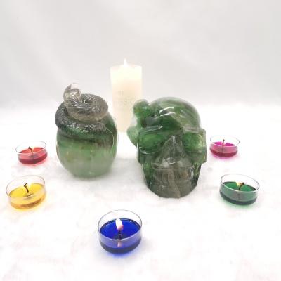 China China Wholesale Natural Stone Fluorite Healing Crystals Skulls Snake Head Sculpture For Decoration for sale