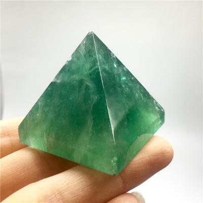 China China Fluorite Pyramids Crystal Pyramid Tower For Meditation Wholesale Polished Stone Decoration for sale