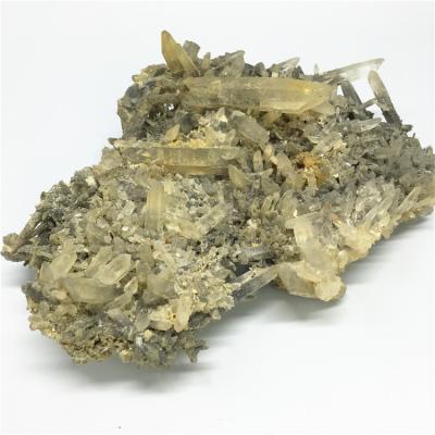 China Big Size China Natural Quartz Rock Mineral Specimens Crystal Cluster For Home Decor for sale