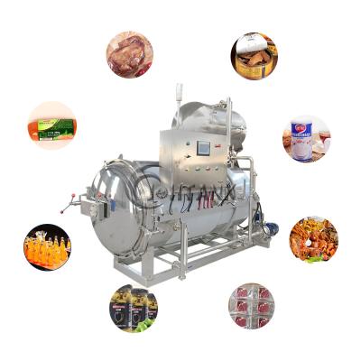 China Vegetable Processing Plant Tin Can Fish Glass Bottle Beverage Jar Olive Pouch Curry Sterilization Retort Glass Sterilizer for sale