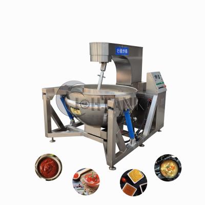 China Vegetable Processing Plant Industrial Electromagnetic Cooking Mixer 100l Planetary Stirring Wok for sale