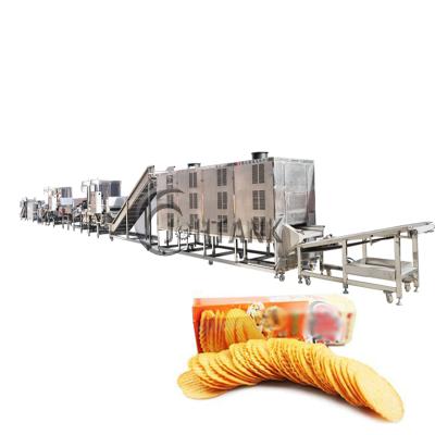 China Competitive production vending machine brand pringles potato tomato french fries production line for sale