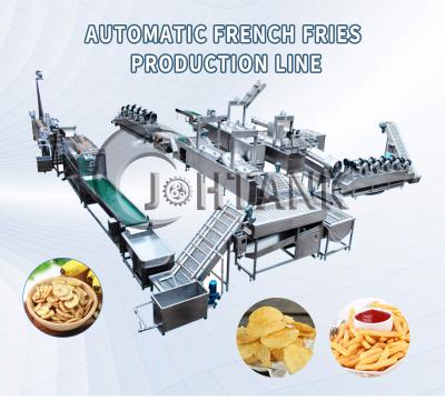 China Automatic Snack Production Fried Potato Chips Making Machine French Fries Frying Machine Potato for sale