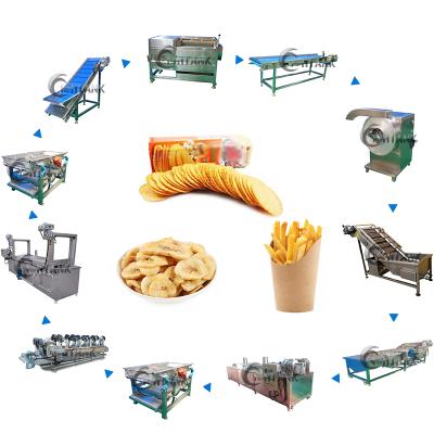 China Cheapest Banana Chips Machine / Banana Chips Making Machine Banana Chips Plantain Production Line Vegetable Processing Factory Best Selling for sale