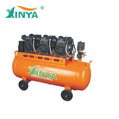 China XINYA 8bar 100L 220V/380V 3 Oil Free Motors Dull Oil Free Air Compressors for Food Industry (XY338-100) for sale