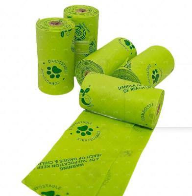 China Viable Poop Bags Factory Sales Portable Biodegradable Customizable Pet Poop Bag Logo Dog Poop Bag for sale