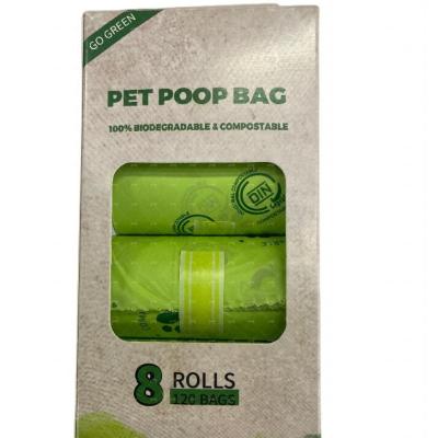 China Manufacturer 100% Sustainable Professional Wholesale Doggie Dispenser Poop Compostable Bag for sale