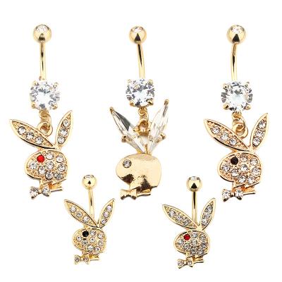 China Cute Unique Hot Selling Design Stainless Steel Belly Ring Body Piercing Jewelry for sale