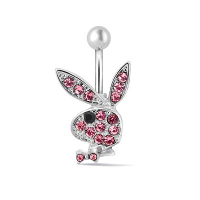 China Cute Economic Custom Design Stand Rabbit Belly Display Body Piercing Jewelry for sale