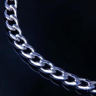 China Hiphop Titanium Steel 18K Gold Plated Cuban Anklet Hip Hop Miami Cuba Stainless Steel Chain Cuba Chain Bracelet for sale