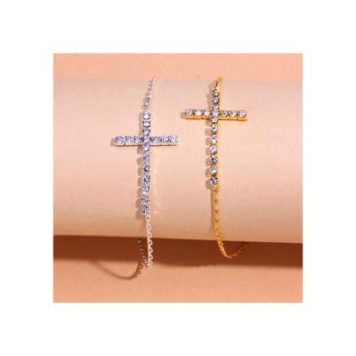 China Fashionable Tasty Gold Plated Lead Free Nickel And Zircon 18k New Low Price Type Anklets for sale