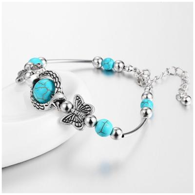 China Newest Design CLASSIC Good Quality Turquoise Sterling Silver Designer Charms For Bracelet for sale