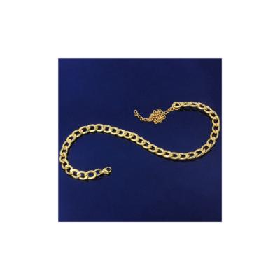 China Hot Selling Hiphop Best Quality Gold Plated High Quality Gold Plated Cuban Link Jewelry Chunky Anklets for sale