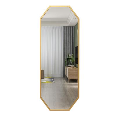 China 2020 Modern Minimalist Stainless Steel Rose Gold Mirror 3D Irregular Wall Mirrors For Boutique Dress Retail Room for sale