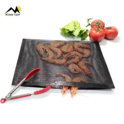 China Dustproof Reusable 24*14cm PTFE Fiberglass Cloth BBQ Picnic Cooking Grilling Tool Mesh Bag Bbq Grill Bag Mesh Non-Stick BBQ Mesh for sale