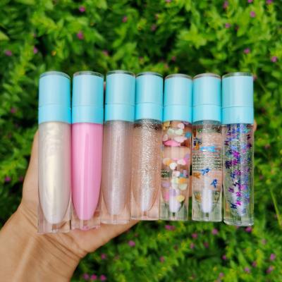 China Private Label Waterproof Vendor Custom Kids Glitter Shiny Make Up Waterproof Lip Gloss Envase Mat Mood Changing Test Tube Cosmetics for sale