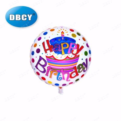 China Decoration Factory Producing Thick Foil Helium Balloon Happy Birthday Balloon for sale