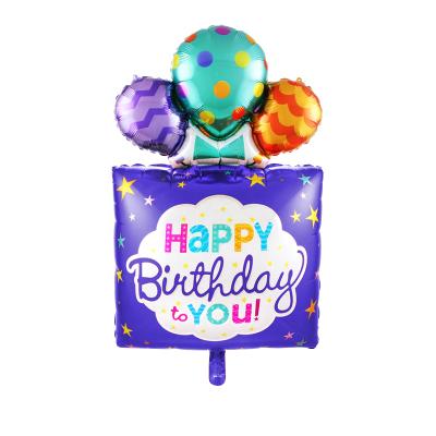 China Custom Hot Selling Gift Happy Birthday Aluminum Foil Party Balloons Decoration for sale