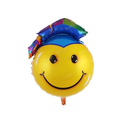 China All Face Graduation Happy Smiling Foil Balloon for sale