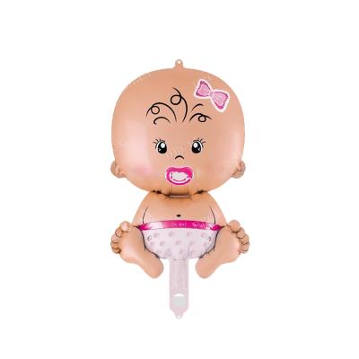 China Gift Toy Baby Shower Festival Use Custom Mini Shape Foil Helium Infant Balloons for sale