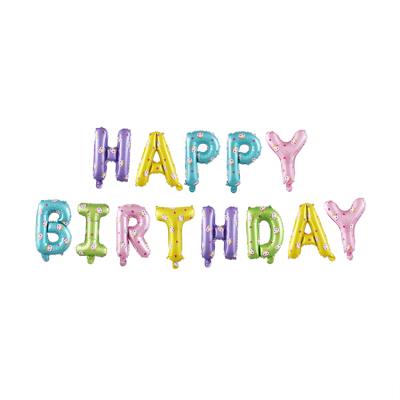 China All Manufacturer Of 2020 14 Inch Happy Birthday Letter Foil Balloons for sale