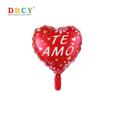 China All Custom Printed Love Heart Shape Foil Balloons Party Decor Foil Balloon Set for sale