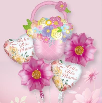 China Gift Toy Happy Mother's Day Spanish Language Te Amo Mama Balloon Feliz Dia Mama Balloon Set for sale