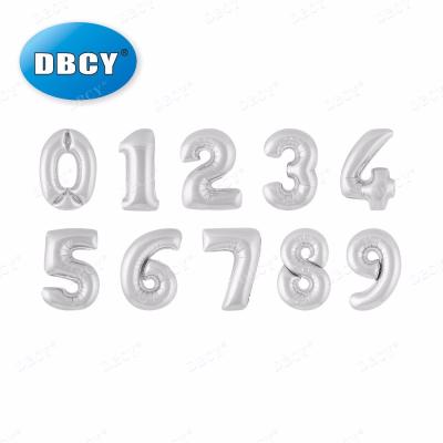 China ALL hot sale 16/30/40 inch inflatable number foil balloon for sale