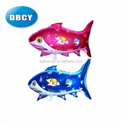 China Toy Factory Promotion Price Inflatable Shark Toy Foil Balloon For Party Decoration Item for sale