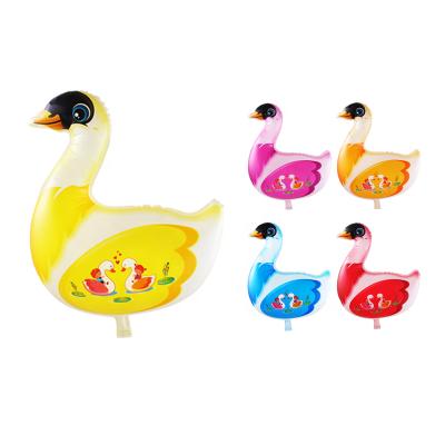 China High Quality Wholesale Gift Custom Shaped 16 Inch Mylar Swan Balloons Multi Color for sale