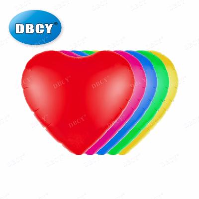 China All DBCY Cheapest Solid Color Printing 18 Inch Heart Shape Foil Balloon Use For Different Party for sale