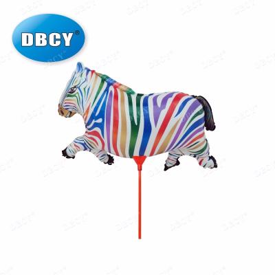 China ALL Zebra Shape With Stand Inflatable Stick Balloon for sale