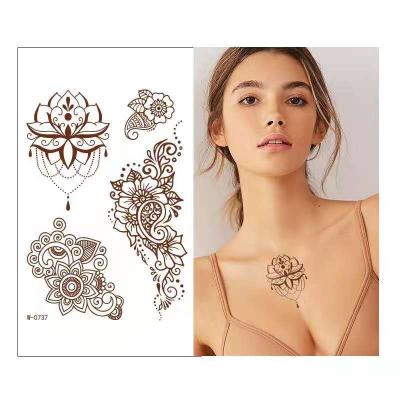 China Temporary Wholesale Lace Flower Tattoo Stickers Semi-Permanent Arm Stickers for sale